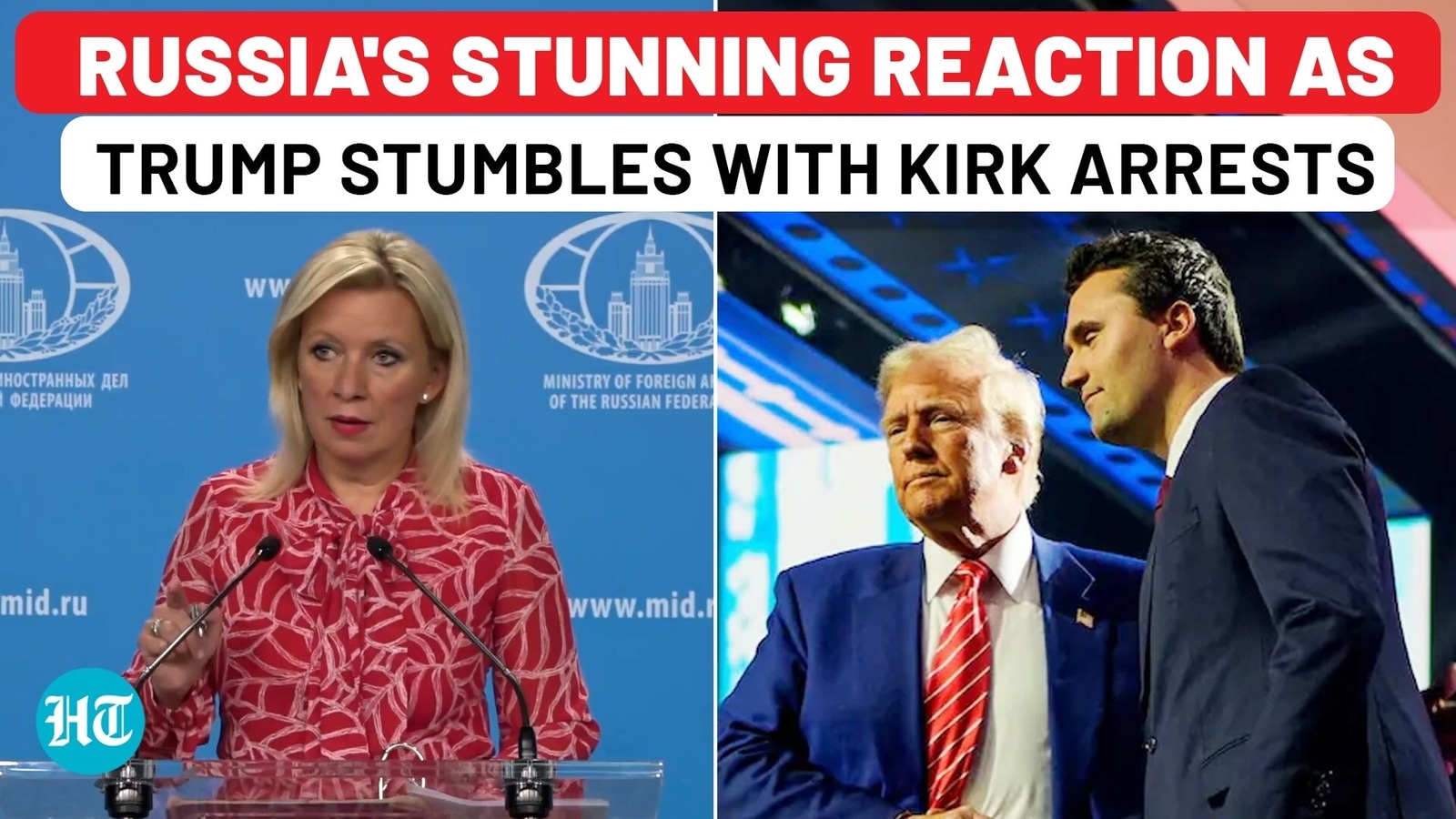 Russia condemns Charlie Kirk's murder as Trump faces scrutiny over arrest